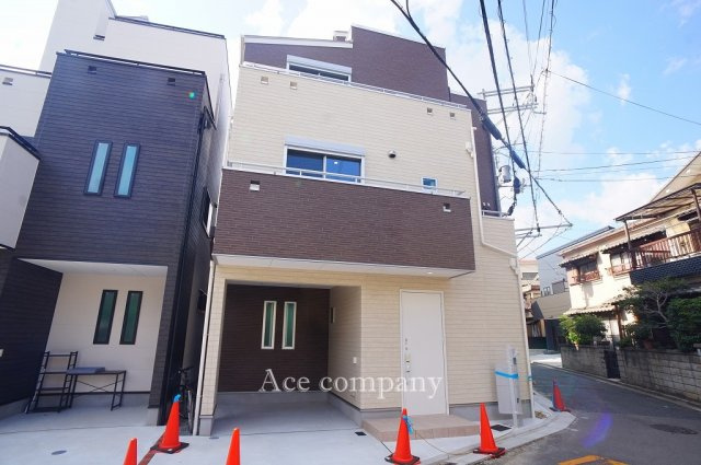 【外観】 | 東大阪市岩田町1丁目　【E号地】 | 【E号地：角地☆駅歩5分♪ローン控除対象、省エネ基準適合住宅☆】ローン返済目安：月々約115576円（頭金0円、変動金利0.875％、返済期間35年、ボーナス払い無しで試算しています）