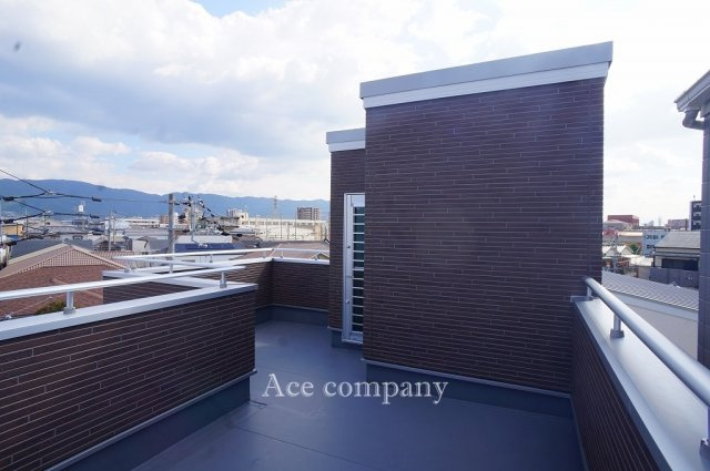 【展望】 | 東大阪市岩田町1丁目　【E号地】 | 屋上ルーフバルコニー付きです☆水栓完備☆