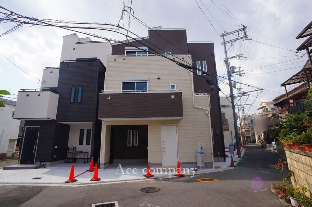 【前面道路含む現地写真】 | 東大阪市岩田町1丁目　【E号地】 | 【前面道路：幅員4ｍ】