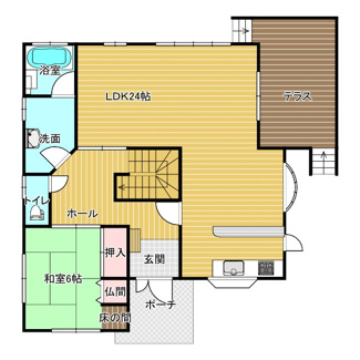 【間取り】 | １階間取り