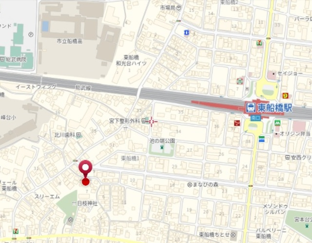 ヒルサイドＡの地図|★案内図★