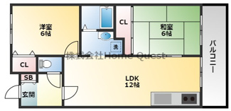【間取り】 | 久宝寺西田マンション