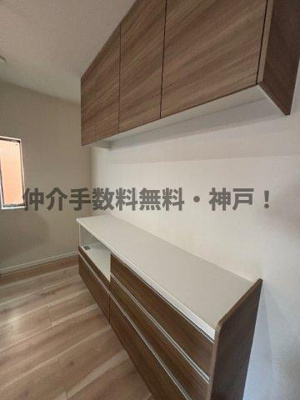 【キッチン】 | 神戸市須磨区行幸町1丁目　新築戸建仲介手数料無料！ | きれいなキッチンです