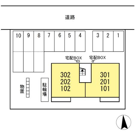 【新築】TORISIA盛岡向中野の区画図