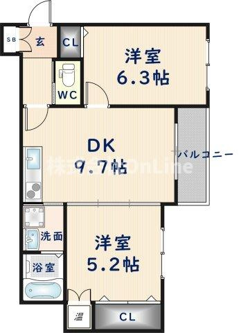 わいわいハウス平野の間取り