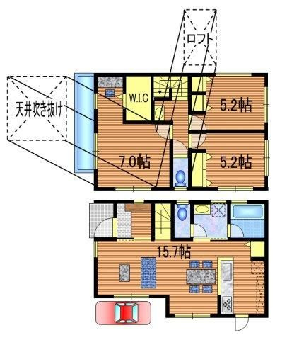 花小金３丁目戸建の間取り
