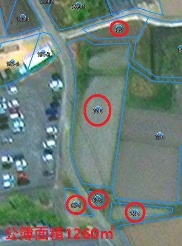 【土地】高崎市吉井町岩井　1200㎡超え土地