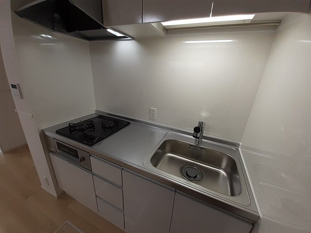 サギタリウス　レオ　Ⅱのキッチン|コンパクトなキッチンで掃除もラクラク