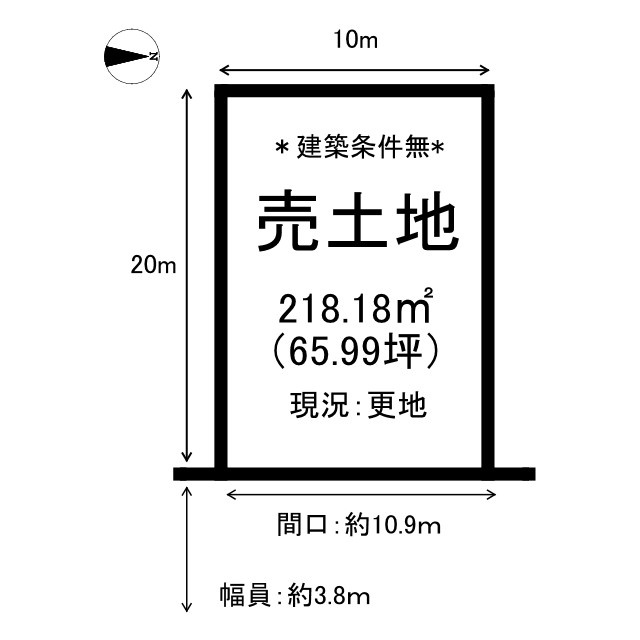 鳥取市青葉町3丁目土地の土地図