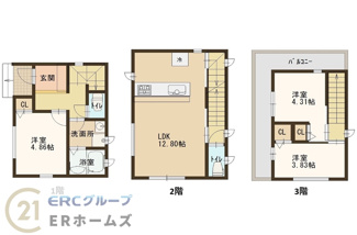 【間取り】 | AVANINA篠原本町1丁目