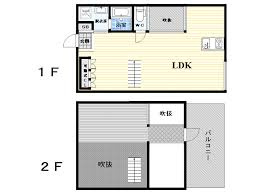 プルメリア西三国2番館の間取り