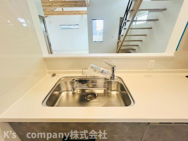 ◎茅ヶ崎市菱沼1丁目　新築戸建　第2B棟のキッチン|キッチンシンク♪