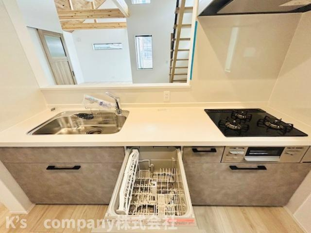 ◎茅ヶ崎市菱沼1丁目　新築戸建　第2B棟のキッチン|食洗器付きなシステムキッチン♪