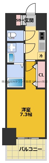 【間取り】 | S-RESIDENCE亀島駅前ascent | 間取りです。