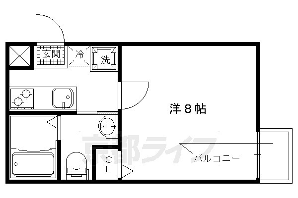 フラッティ下立売の間取り|【代表的な間取りです】
