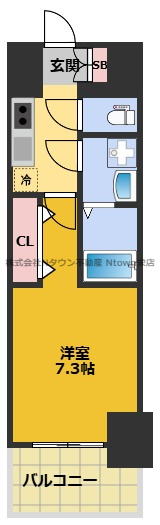 【間取り】 | S-RESIDENCE亀島駅前ascent | 間取りです。