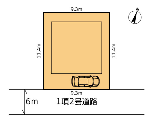 藤沢市下土棚　中古戸建の区画図