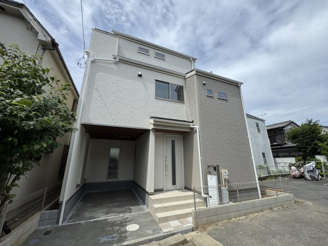 松戸市上本郷新築戸建の外観|完成済み内覧可能です！！