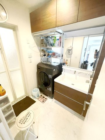 中古戸建・中古住宅　いわき市常磐湯本町　中古戸建　小屋裏収納つき6SSLDK！の独立洗面台