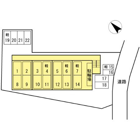 井上ハイツの区画図