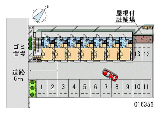 レオパレスYKOキャンプツクバの区画図