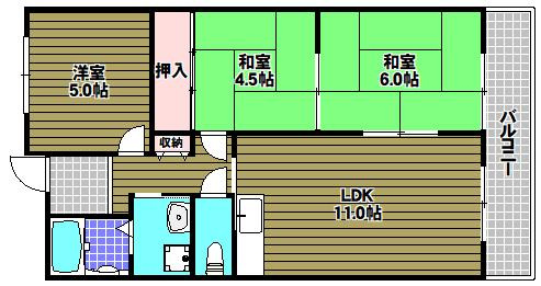 メルベーユ246の間取り