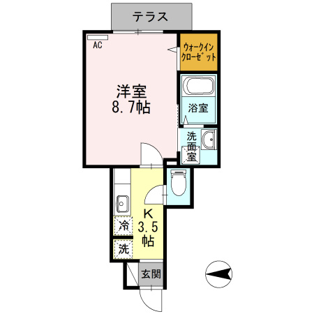 ベルデュールの間取り