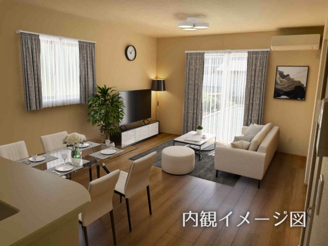 【居間・リビング】 | 【新築分譲住宅】河北町　谷地字田中　全4棟 | 内観イメージです♪