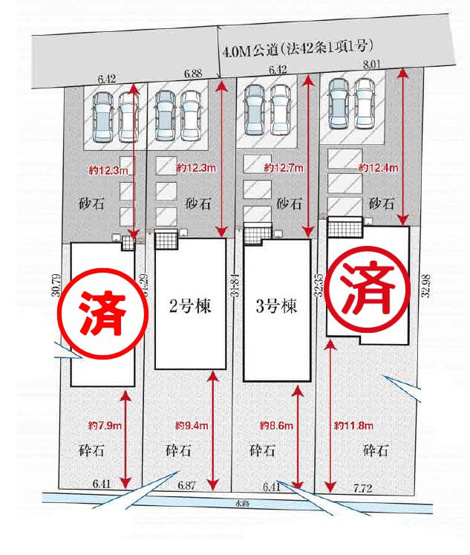 【地図】 | 【新築分譲住宅】河北町　谷地字田中　全4棟 | 全4棟の新築分譲住宅です♪