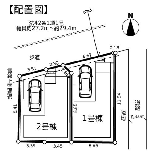緑区橋本7丁目新築戸建て　3期1号棟の区画図|区画図「緑区橋本7丁目新築戸建て」