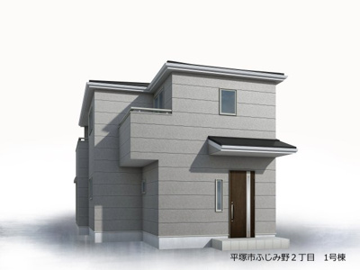 【外観パース】 | ◆平塚市ふじみ野新築住宅◆ | ◆一戸建てを中心とした街並みが整然と続き、周辺は高い建物が建っていないので、緑の多い閑静な趣を感じる環境です。街並みや周辺環境も重要なポイントです！！