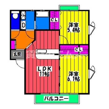 【間取り】 | サンハイツ高木 | サンハイツ高木の間取り