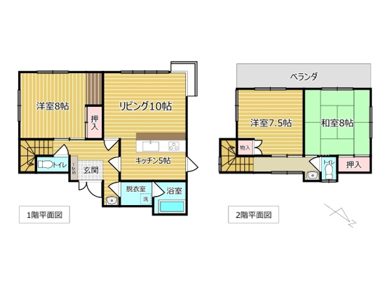 【間取り】 | 伊東市荻　戸建