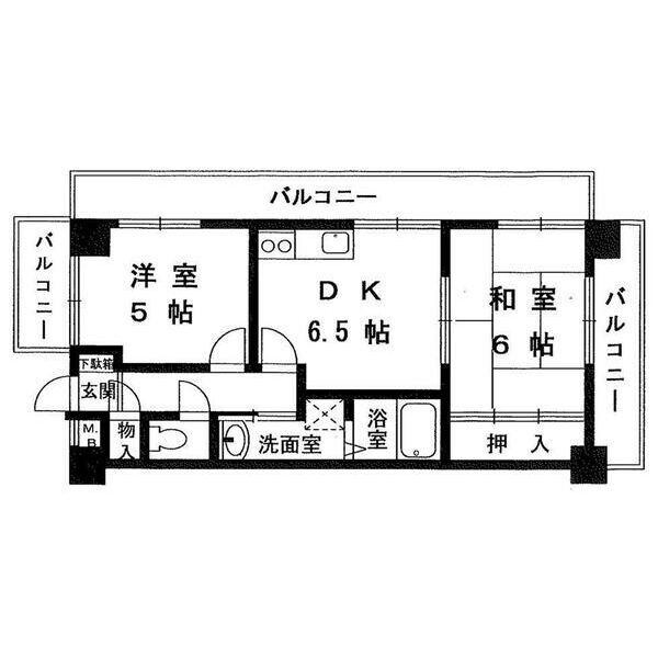 ロイヤルコーポ野添の間取り