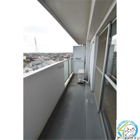 ロイヤルコーポ野添のバルコニー|パース写真