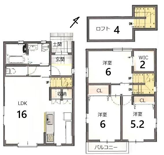 八瀬近衛町 土地（A号地)の参考プラン