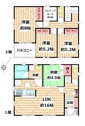 【間取り】 | 広々４ＬＤＫ＋テレワークルーム・便利サンルーム付き