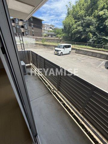 ニューハイツ須田ノ木B棟のバルコニー