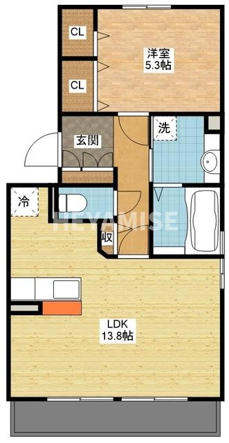 ニューハイツ須田ノ木B棟の間取り