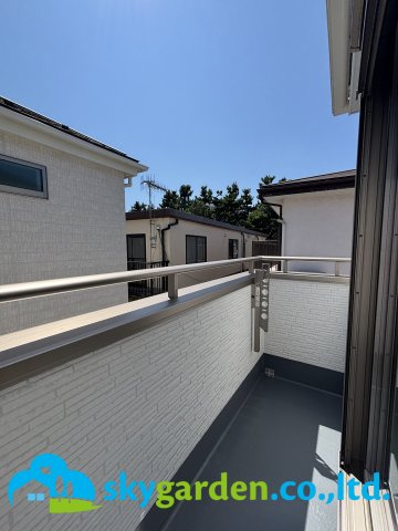 平塚市龍城ケ丘26番　新築戸建　全4棟A号棟のバルコニー