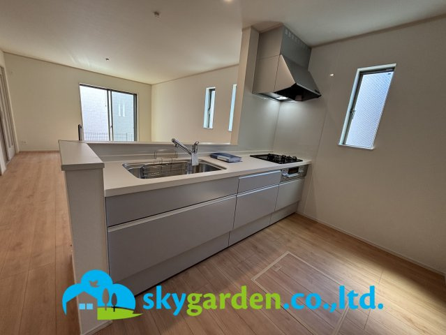 平塚市龍城ケ丘26番　新築戸建　全4棟A号棟のキッチン