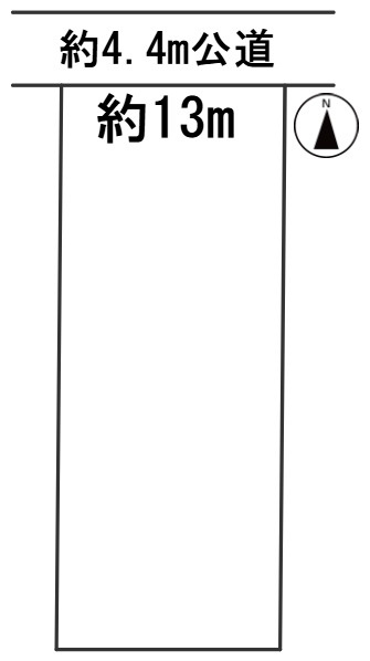 ６５１８３　岐阜市南鶉土地の区画図