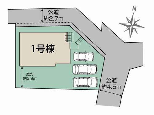 【区画図】 | 【仲介手数料０円】平塚市万田1丁目　新築一戸建て | 平塚市万田1丁目　新築一戸建て