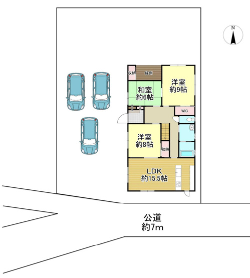 【区画図】 | 熊谷市小曽根　中古戸建