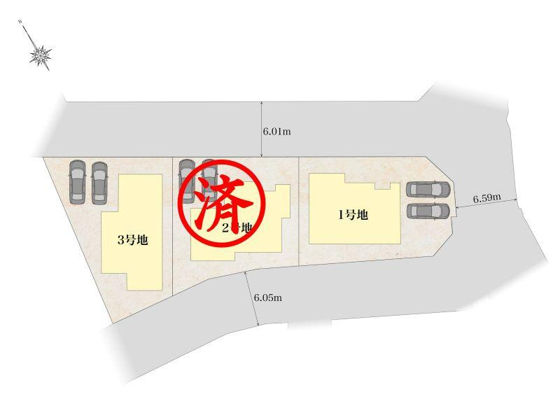 福知山市長田新築住宅１号地の区画図