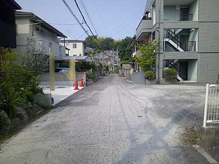 廿日市市宮島口西3丁目の前面道路含む現地写真