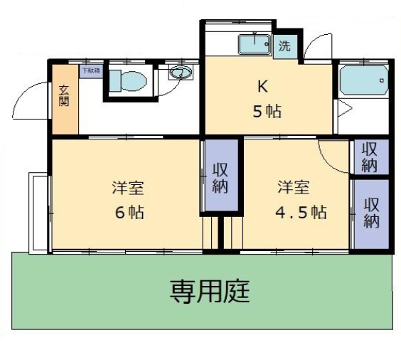 東村山市萩山町３丁目の一戸建ての間取り