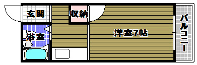 ハイツタキダニの間取り
