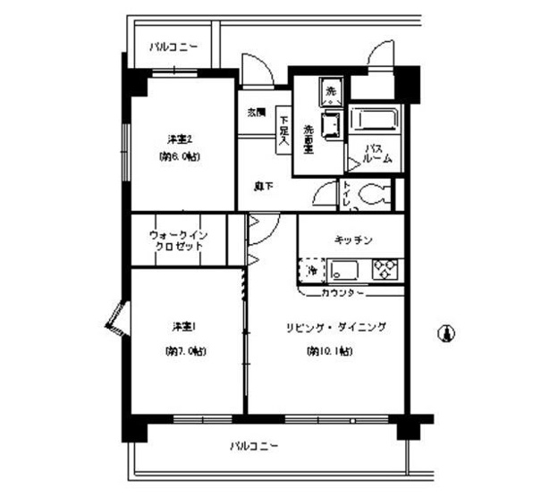 【間取り】 | グレイスコート元住吉