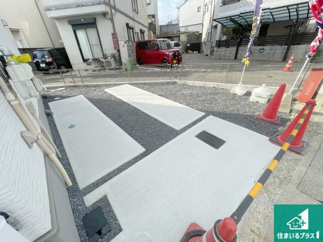 京都市西京区桂池尻町　第1期・第2期　新築一戸建ての駐車場|駐車スペース！散水栓があるので、こまめに愛車を洗えます！